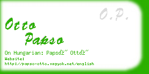 otto papso business card